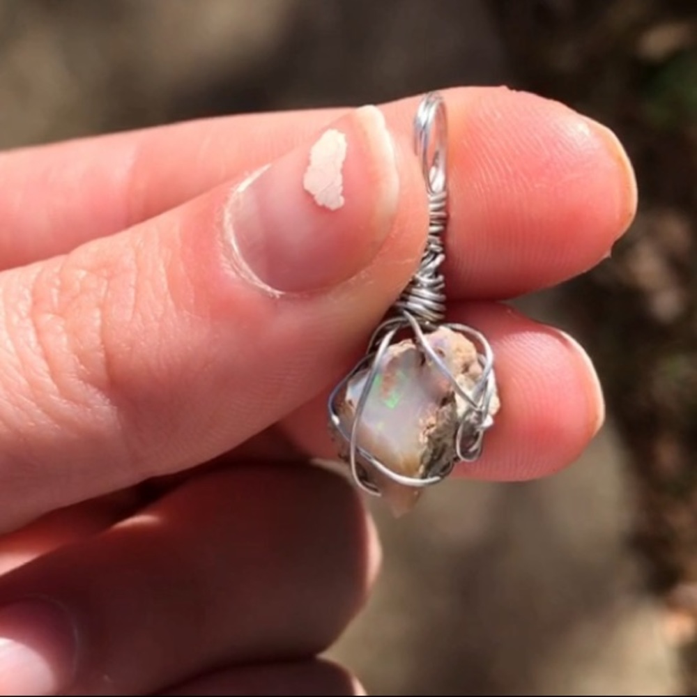 Raw Ethiopian rainbow fire Opal